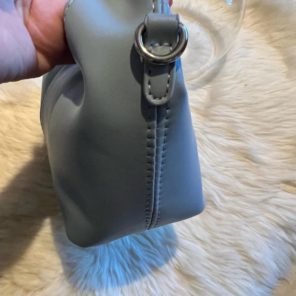 Honey Blue Snap Top Handle Bag